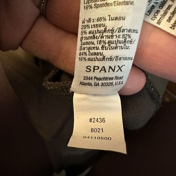 Spanx 2436 Ready To Wear Wow Sneakskin Leggings Charcoal Gray Size M - Picture 8 of 8
